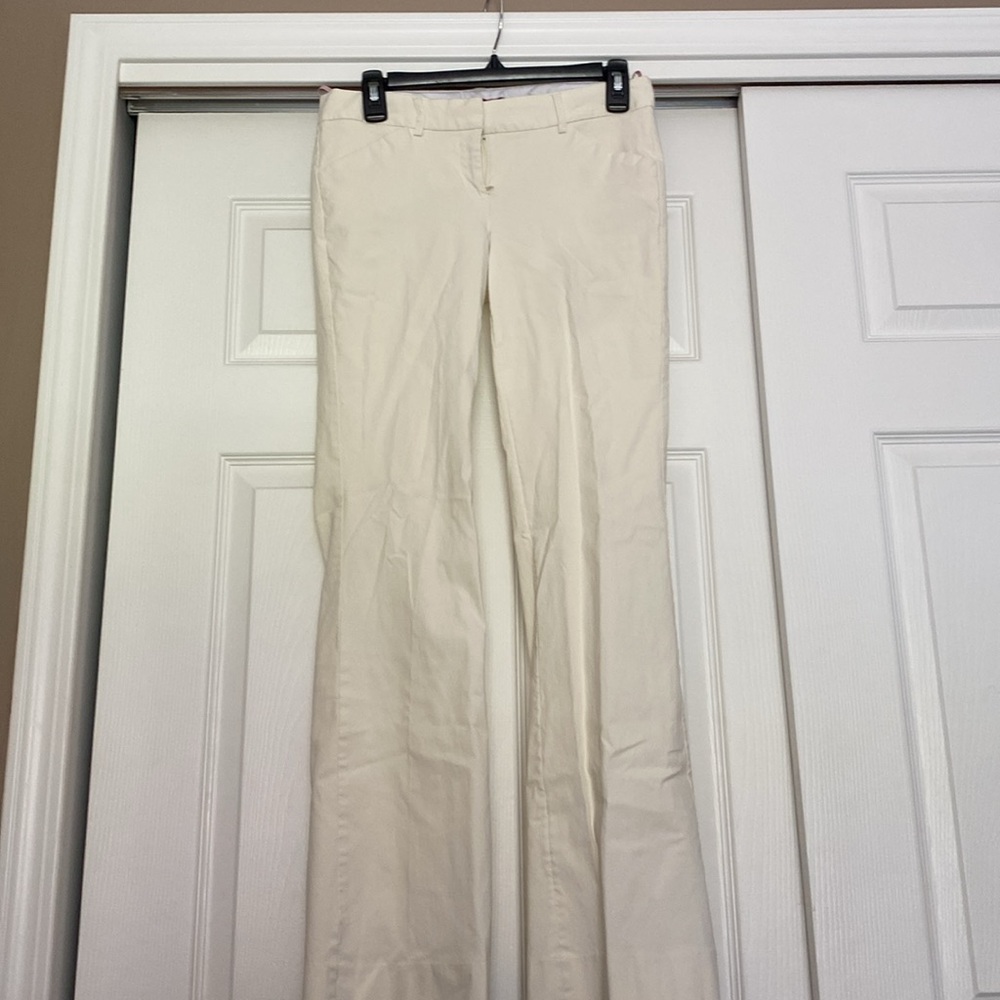The Limited Drew Pants Size 4 Ivory/Cream